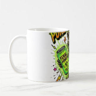 Powered By Pure Feral Energy Funny Racoon Coffee Mug