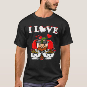 Powered By Ramen And Boba Bubble Tea T-Shirt