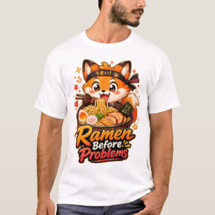 Powered By Ramen And Delusion Cute Anime Inspired T-Shirt