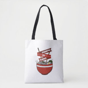 powered by ramen tote bag