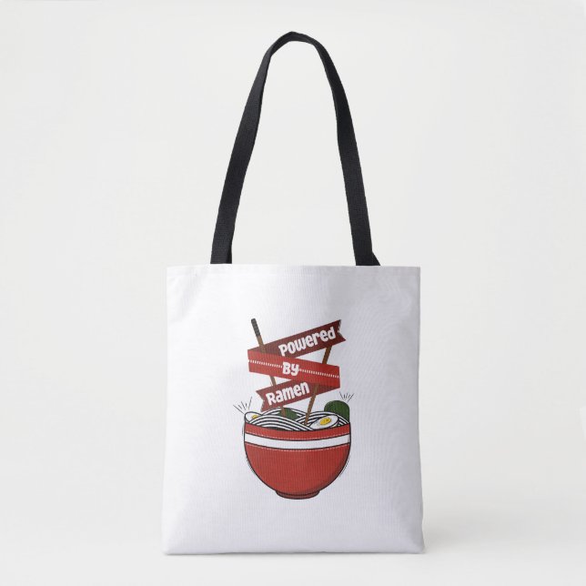 powered by ramen tote bag (Front)