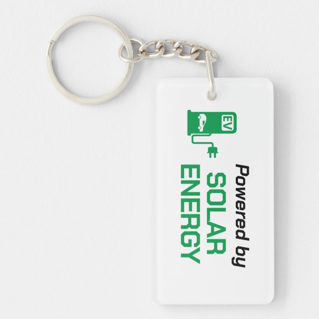 Powered by Solar Energy - Acrylic  Key Ring (Front)