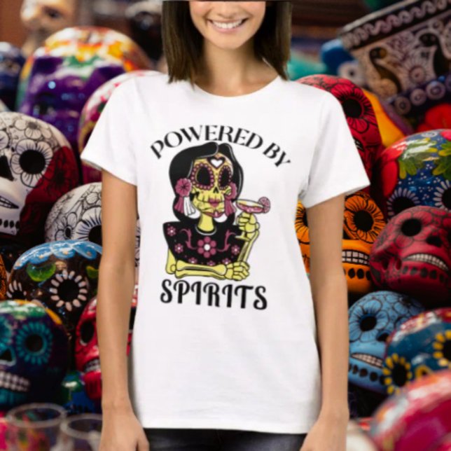 Powered By Spirits Female T-Shirt (Creator Uploaded)