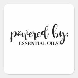 POWERED BY SQUARE STICKER