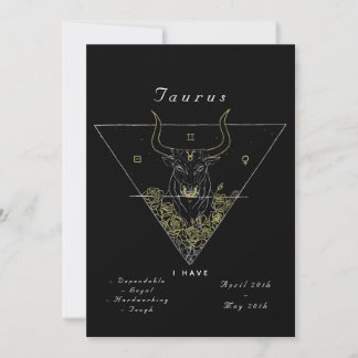'Powered by Taurus' Invitation