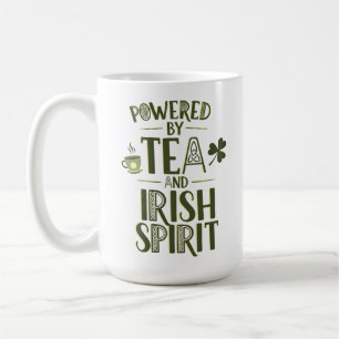 Powered by Tea and Irish Spirit Celtic Knot Coffee Mug