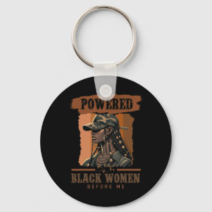 Powered By The Black Women Before Me Black History Key Ring