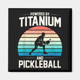 Powered by titanium pickleball funny knee hip magnet