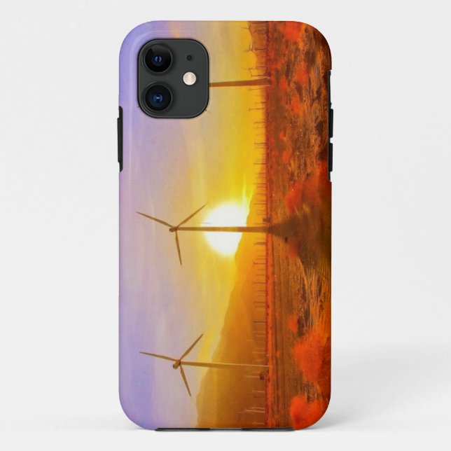 Powered by Wind Case-Mate iPhone Case (Back)