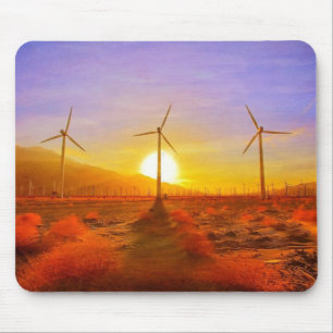 Powered by Wind Mouse Pad