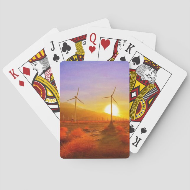 Powered by Wind Playing Cards (Back)