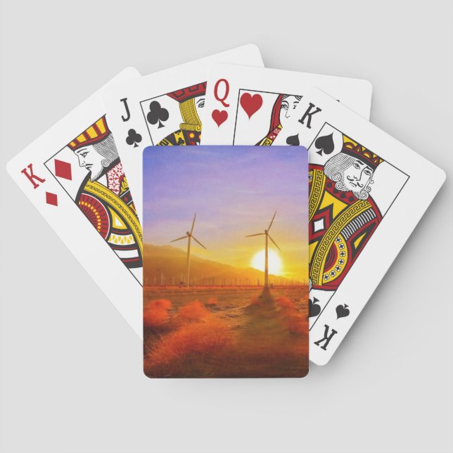 Powered by Wind Playing Cards (Back)