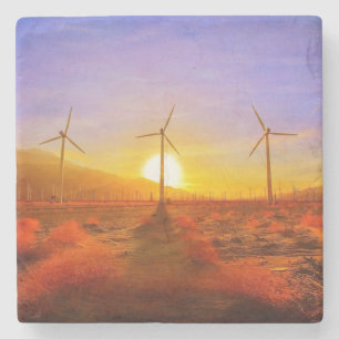 Powered by Wind Stone Coaster
