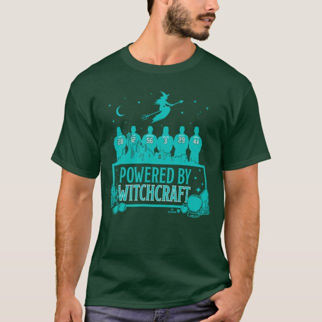 Powered by Witchcraft Seattle Baseball boy T-Shirt (Front)