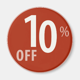Powerful 10% OFF SALE Sign - Magnets