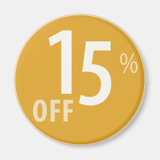 Powerful 15% OFF SALE Sign - Magnets