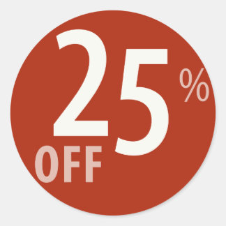 Powerful 25% OFF SALE Sign - Sticker