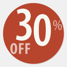 Powerful 30% OFF SALE Sign - Sticker