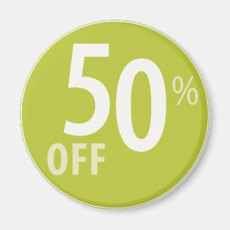 Powerful 50% OFF SALE Sign - Magnets