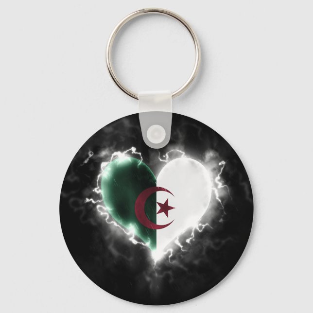 Powerful Algeria Key Ring (Front)