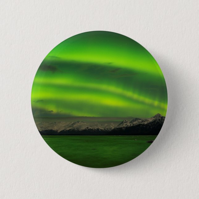 Powerful Aurora 6 Cm Round Badge (Front)