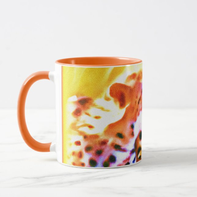 Powerful Cheetah Animal Painting. Buy Now Mug (Left)