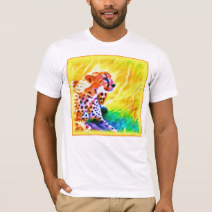 Powerful Cheetah Animal Painting. Buy Now T-Shirt