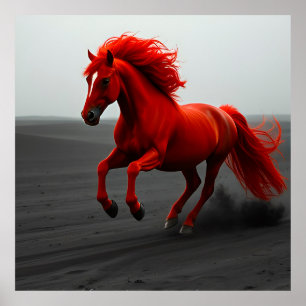 Powerful Galloping Horse Wall Art Equestrian