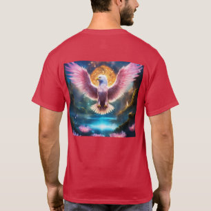  Powerful Giant Eagle with Wings Spreading in Sky T-Shirt