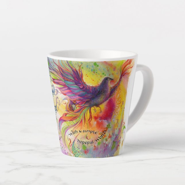Powerful God/Wind 12 oz. Latte Mug (Right Angle)