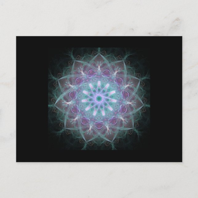 Powerful High Energy Mandala Postcard (Front)