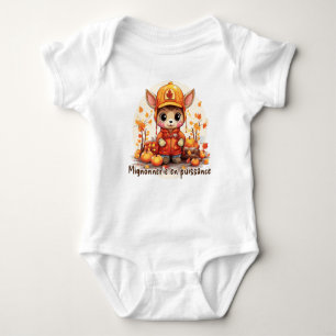 Powerful knitters baby bodysuit