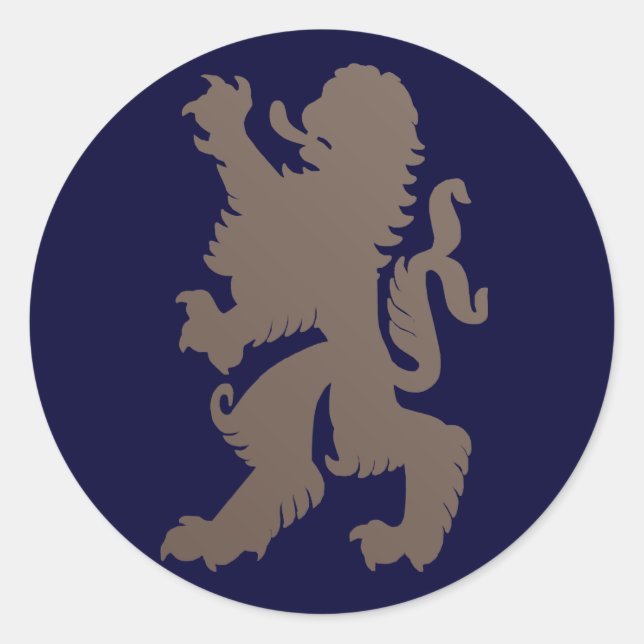 Powerful Lion Sticker (Front)