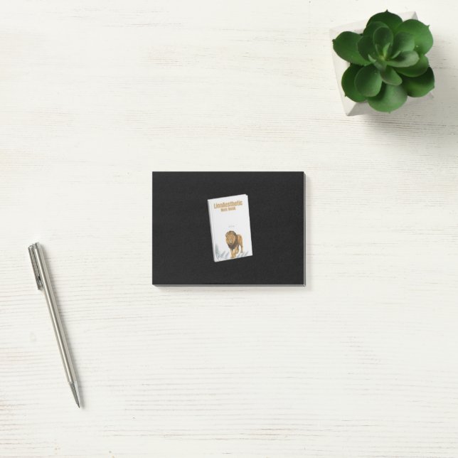 Powerful Lion Wildlife Notebook Post-it Notes (Office)
