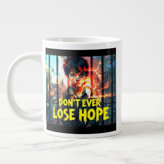 Powerful Message of Hope – Boy Behind Bars War-The Large Coffee Mug