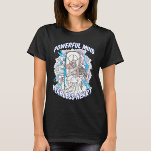 Powerful Mind Fearless Heart Women Black T-Shirt