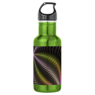 Powerful Movement Colourful Abstract Fractal Art 532 Ml Water Bottle