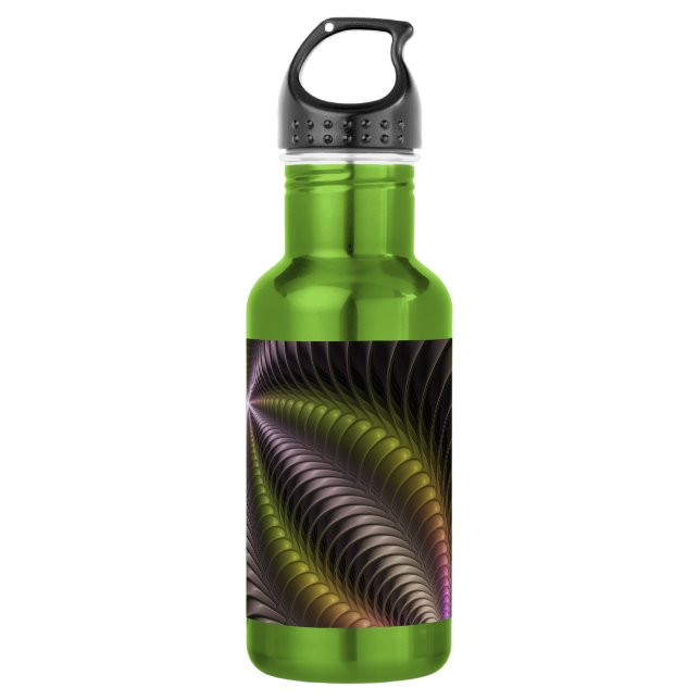 Powerful Movement Colourful Abstract Fractal Art 532 Ml Water Bottle (Front)