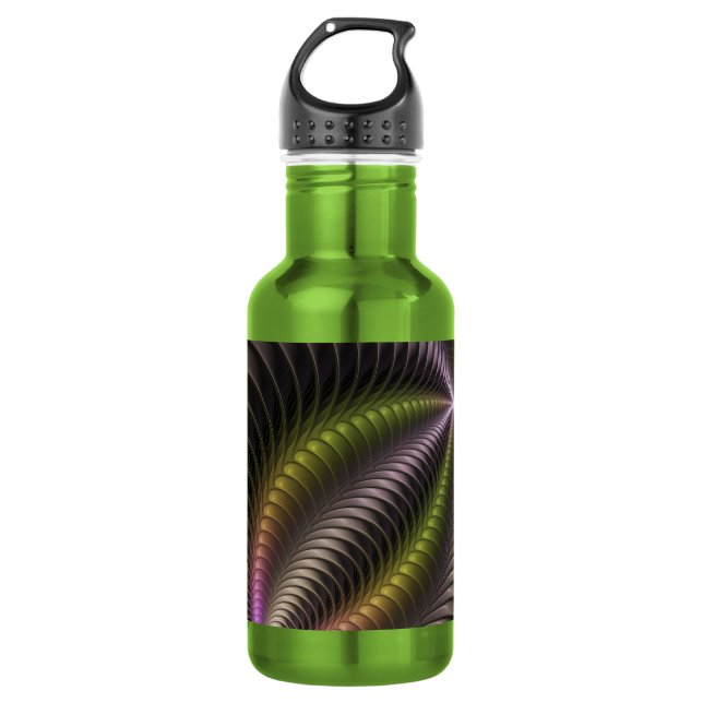 Powerful Movement Colourful Abstract Fractal Art 532 Ml Water Bottle (Front)
