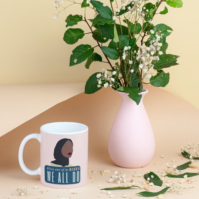 Powerful Muslim Woman Two-Tone Coffee Mug (Creator Uploaded)