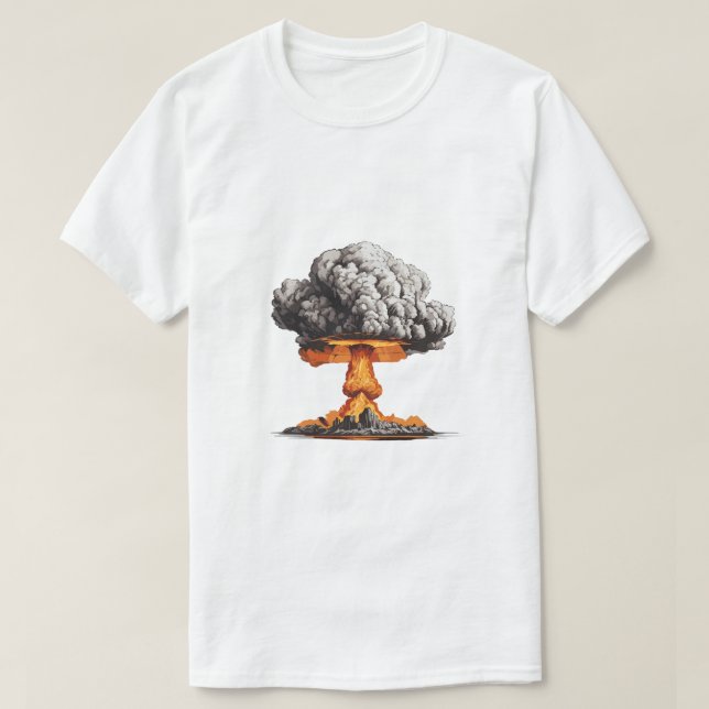 Powerful Nuclear Explosion T-Shirt (Design Front)