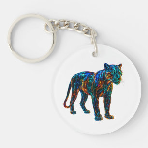 Powerful Panther Art Key Ring