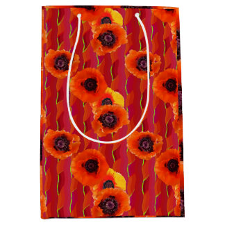 Powerful Poppies Medium Gift Bag
