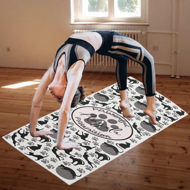 Powerful Position Cat Paw Stretching Yoga Mat (Creator Uploaded)