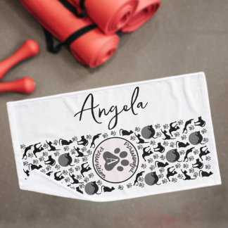 Powerful Position Stretching Cat Yoga Towel