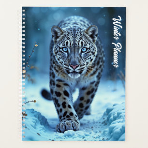 Powerful predator snowy wilderness cold beauty planner