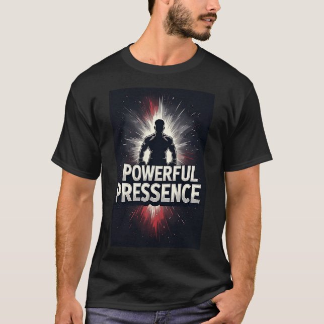 Powerful Presence: Bold Silhouette T-Shirt (Front)