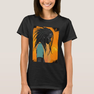Powerful Proud Black Man Abstract Sticker T-Shirt
