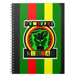 Powerful Reggae spiral notebook