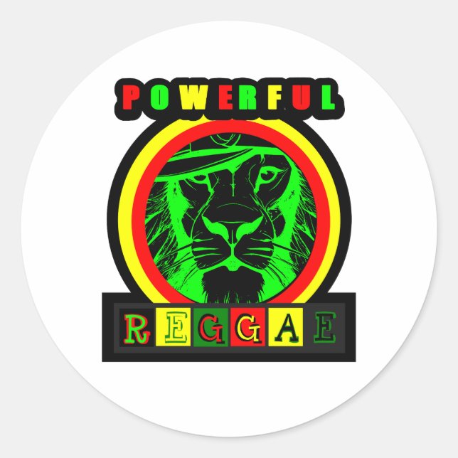 Powerful Reggae sticker (Front)